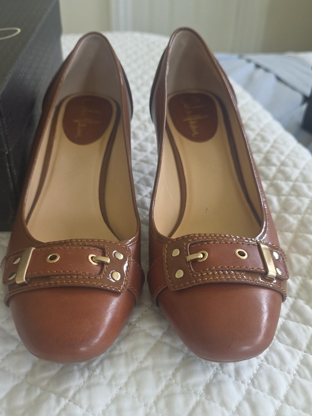Cole Haan Liani Mid Pump Brown Pump Size 7.5